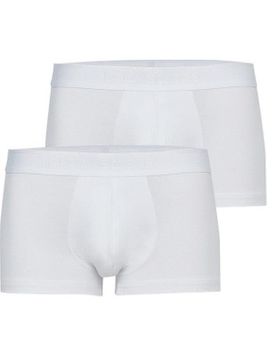 Mood 2'li Beyaz Boxer 9323