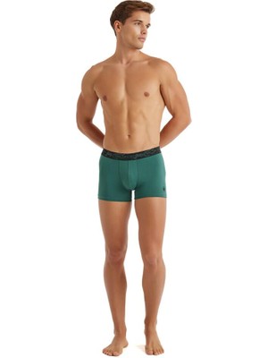 Cotton Yeşil Boxer 9555