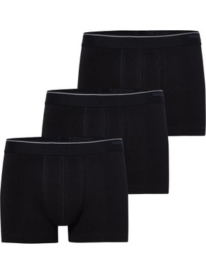 Tender Cotton 3'lü Siyah Boxer 9670 - 967