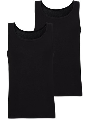 Tender Cotton 2'li Siyah Atlet 9678