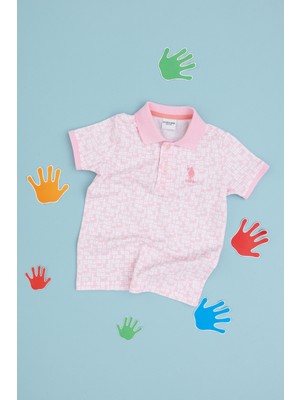 U.s. Polo Assn. Erkek Çocuk Açık Pembe Tişört 50307150-VR078