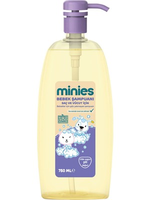 Minies Bebek Saç ve Vücut Şampuanı 750 ml