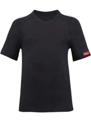 Blackspade Erkek Çocuk Thermal Kısa Kol V Yaka Siyah 9249 Konforlu İçlik Takımı