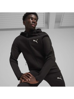 Puma Evostripe Erkek Siyah Kapüşonlu Ceket