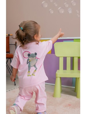 Bebek ve Çocuk Alt Üst Pamuk Interlok Takım-Let's Animal