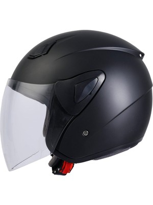 Sway Sw 733 Mat Siyah Yarım Kask