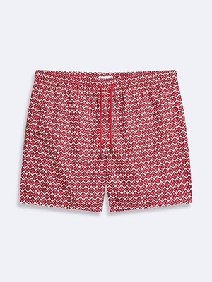 LTB Erkek Desenli Regular Pembe Deniz Şort