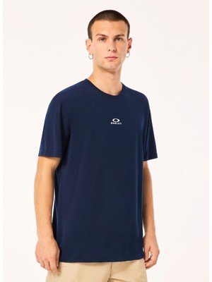 Oakley Bark New Ss Lacivert Bisiklet Yaka Normal Düz Erkek T-Shirt