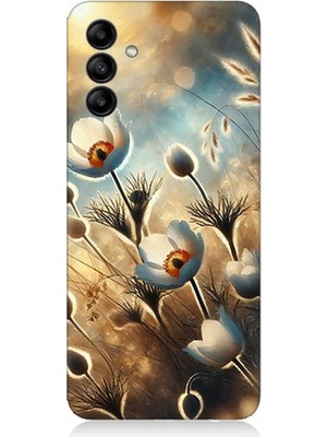 Samsung Galaxy A04S Uyumlu Pamuk Dalları Bahar Ruhu  Desenli Silikon Kılıf