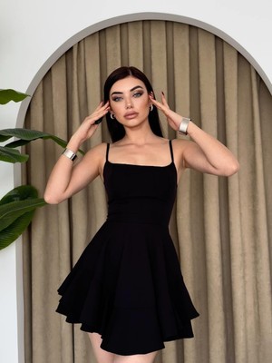 Gökyüzü Moda Common Ip Askılı Elbise