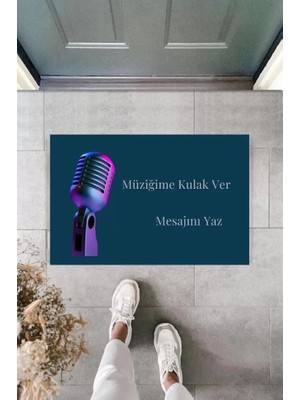 Dijital Baskı Kişiye Özel Iç Kapı Dekorasyon Paspas  PS11205