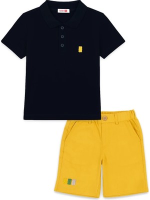 Haribo Erkek Çocuk Ikili Takım - Pike Polo Üst, Gabardin Alt