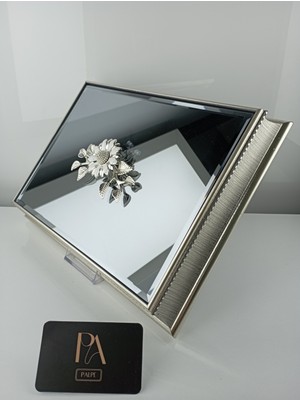 Aynalı Kutu Gondol Şekerlik Sunumluk Söz Nişan Kız Isteme Çikolatalık Dekoratif Obje Biblo Süs Eşya