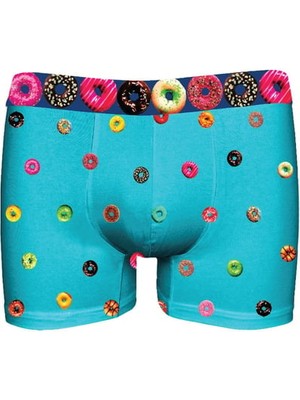 John Frank Lastiği Baskılı Modal Erkek Boxer JFBDWPMOD500-MIDI Donuts