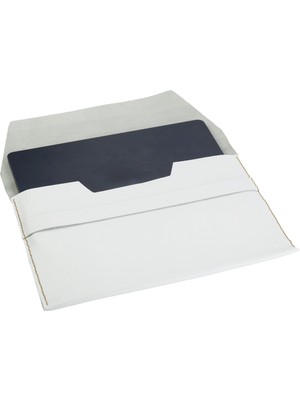 Icase Marka Macbook Air-Pro M1-M2-M3-M4  Hakiki Deri Kılıf Beyaz Kırık Sert