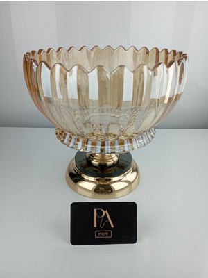 Kristal Gondol Şekerlik Sunumluk Söz Nişan Kız Isteme Çikolatalık Dekoratif Obje Biblo Süs Eşya