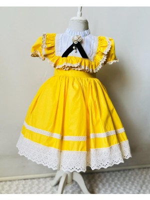 Gala Dantel Detaylı Kız Çocuk Elbise