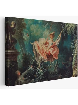 18.yy Salıncakta Sallanan Kadın TABLOSU-6592