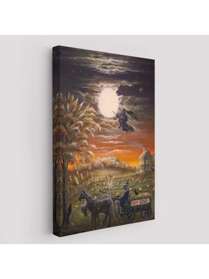 Cadılar Bayramı Helloven Dekoratif Duvar Tablosu -6251