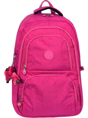 Krinkıl Kumaş Hafif Sırt Çantası - Okul/günlük Kullanıma Uygun , Su Geçirmez , Çok Bölmeli