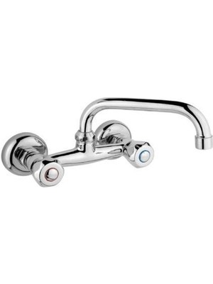 Acem Çevirmeli Döner Evye Bataryası Duvardan