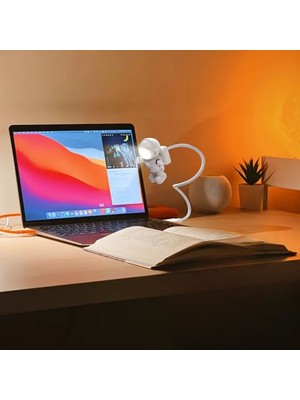 Büro Ev Ofis Hediyesi Için Astronot Stil USB LED Işıklı Gece Masa Lambası
