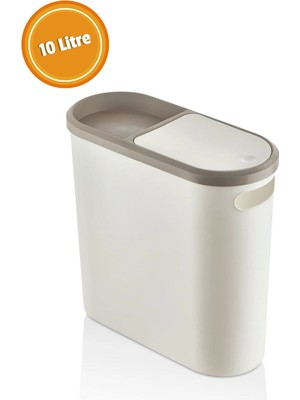 Tr 10 Litre Modern Tasarım Çöp Kovası – Banyo, Ofis, Mutfak Için Hijyenik & Pratik Atık Kutusu, Kre