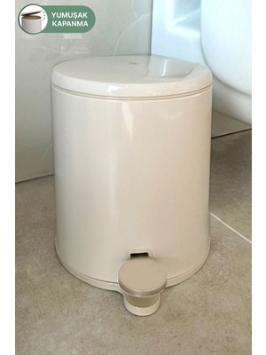 5 L Cigo Pedallı Çöp Kovası 6lt Bej Iç Kısım Bej Ansan Metal ve Plastik San.ve Tic.ltd.şti, Adres: