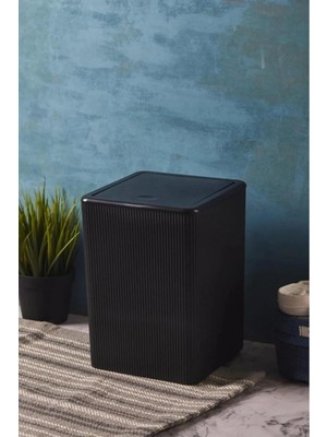 Kare Çöp Kovası Plastik 5 Litre Click Kapak