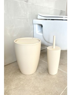 Pure 2'li Banyo Seti Çöp Kovası Tuvalet Fırçası