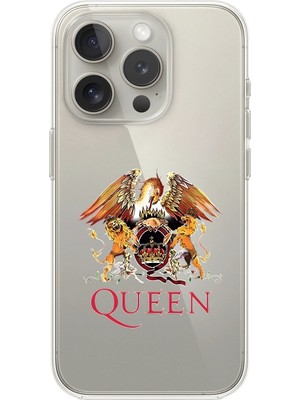 Dali Design iPhone 15 Pro Max Uyumlu Şeffaf Kılıf Queen Tasarımlı