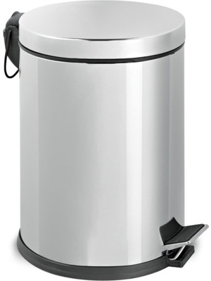 Paslanmaz Çelik Pedallı 12 Litre Çöp Kovası 12 Lt Ev Ofis Banyo Mutfak