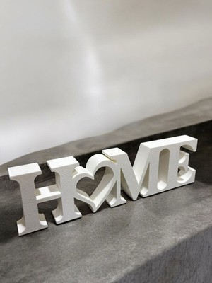 Siyah Yazılı Dekoratif Biblo ve Masaüstü Süs, 22X6 Cm, Büyük Boy