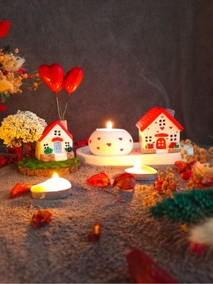 Kalpli Mumluk ve Tütsülük Seti, Renkli Balonlu Yılbaşı Dekoru