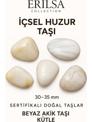 Saf ve Parlak Beyaz Taş, Günlük Enerji ve Sakinlik Sağlar