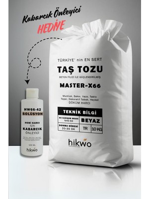 Yüksek Güçlü ve Hızlı Donan Mumluk Döküm Harcı 10 Kg, Taş Tozu Hobi Malzemesi