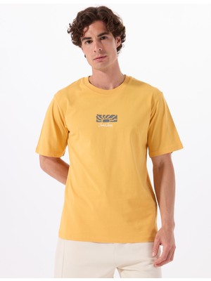 Turuncu Erkek Rahat T-Shirt 12288516_JORMINDFUL Tee Ss Crew Nec