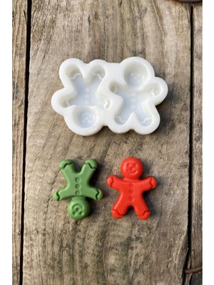 Mini Ikili Mum Kalıbı, Silikondan, Beyaz, Şık ve Kullanışlı Tasarım