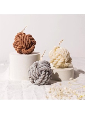 Renkli Yumak Mum Silikon Kalıbı, El Yapımı Dekorasyon ve Hediye Için Ideal Seçim