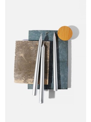 3'lü Gümüş Şamdan Mumu Takımı, Şıklık ve Zarafet Sunar