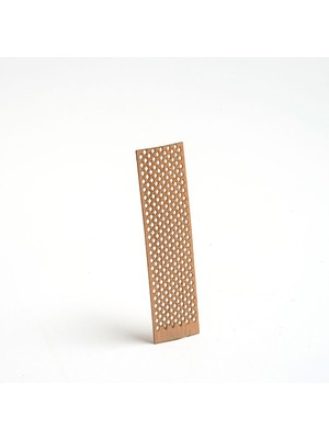 Delikli Ahşap Fitil Sehpası, 40 Adet, 25X100X0,5CM, Yapışkanlı, Baklava Modeli