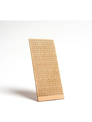 Delikli Üçgen Ahşap Mum Fitili ve Yapışkanlı Sehpa, 100 Adet, 50X100X0,5MM