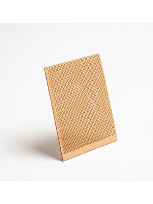 Delikli Üçgen Ahşap Fitil Sehpası, 40 Adet, 75X100X0,5 mm