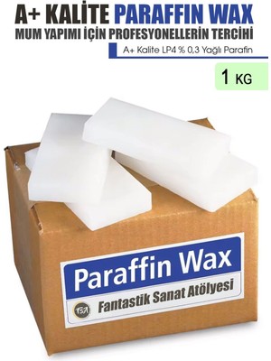 Beyaz 1 kg Yağlı Parafin Wax Mum Yapım Malzemesi