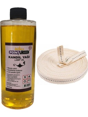 Kandil Yağı, Kokusuz, Dumansız, Iç Mekan Gaz Lambası, 400 ml + Fitil
