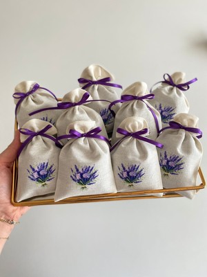 Lavanta Kokulu Keseler 10'lu, Ham Renk, Ferah ve Hoş Kokulu Doğal Ürünler