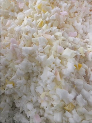 Renkli 1 kg Çiçek Sünger Kırpık ve Kırpıntı Sünger Seti