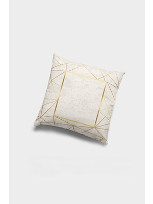 Şık Çift Taraflı Dekoratif Kırlent Kılıfı, Gizli Fermuar, Premium Kumaş, 43X43CM