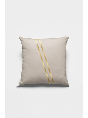 Vizon Çift Taraflı Kırlent Kılıfı 43X43CM Gizli Fermuar Premium Kumaş