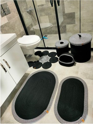 Jüt,banyo Takımı,banyo Seti,banyo Paspası, Paspas Takımı,makyaj Sepeti,çöp Kovası,klozet Paspas